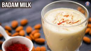Badam milk recipee