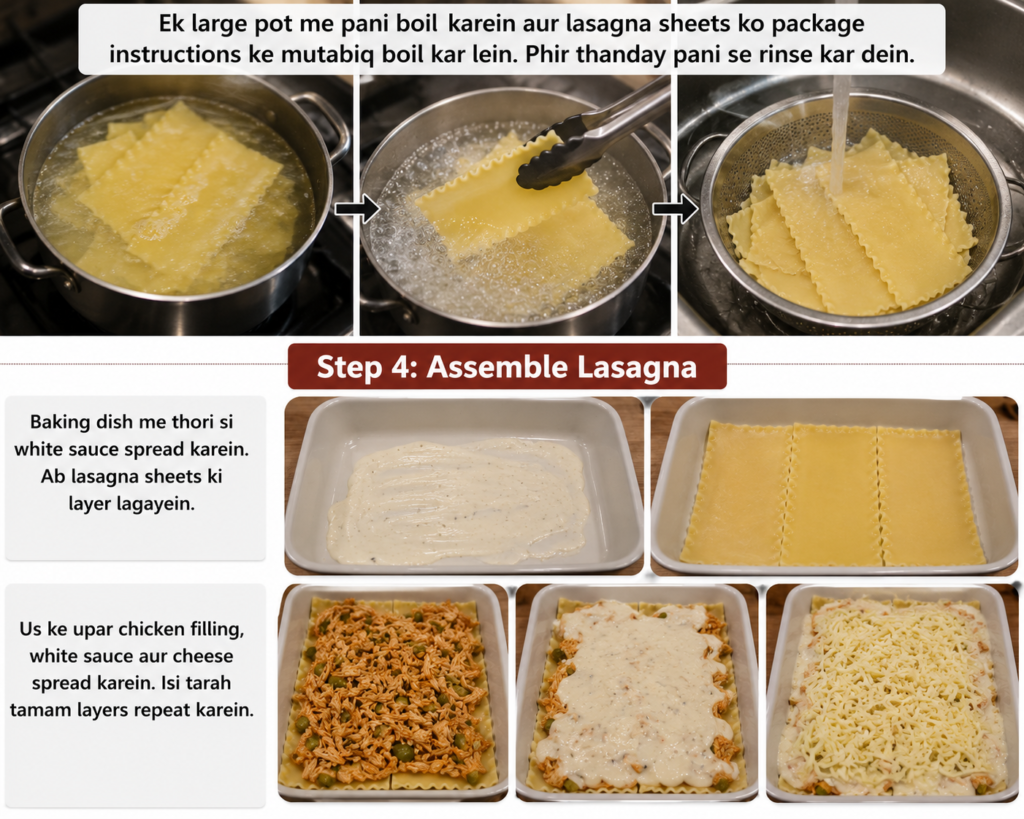 Simple Chicken Lasagna Recipe at Home 
