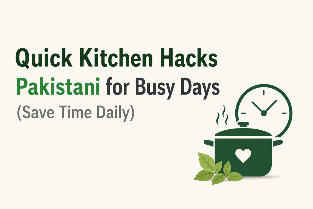 Quick Kitchen Hacks Pakistani for Busy Days (Save Time Daily)