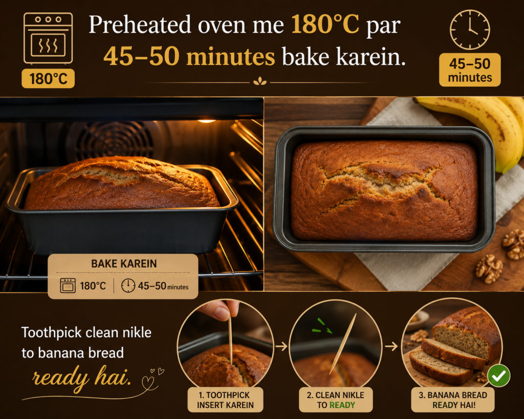 easy banana bread recipe without Mixer