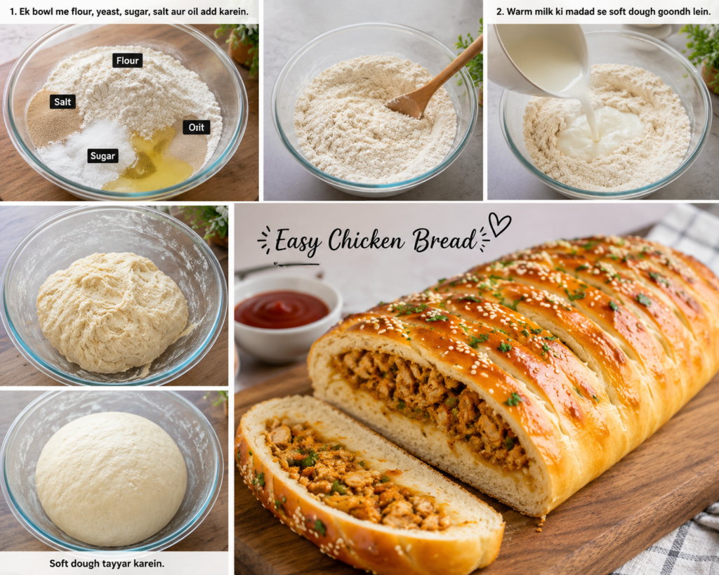 Easy Chicken Bread Recipe at Home