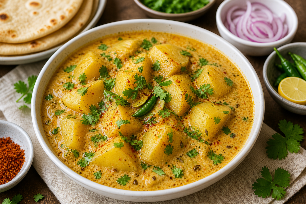 How to Make Dahi Aloo Recipe 