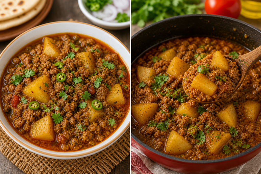 Aloo Qeema Recipe Pakistani Style