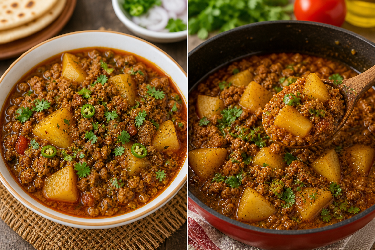 Aloo Qeema Recipe Pakistani Style