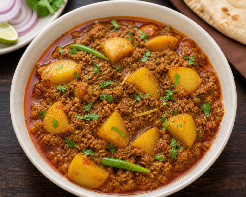 Aloo Qeema Recipe Pakistani Style