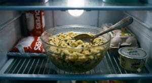 "Dhaba style crispy aloo paratha bowl mein masaledar aaloo ki stuffing ke saath."