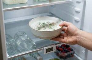 Serve: Keep it chilled in the refrigerator for 15–20 minutes before serving—this helps the flavors meld together perfectly. image bana dain