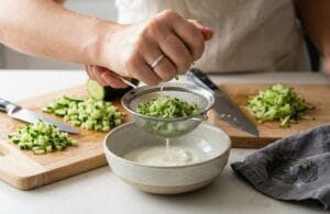 cucumber raita, yogurt dip