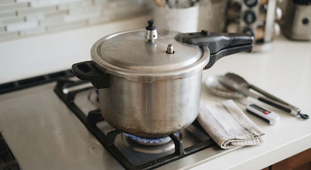 Cooking Mutton Steam Chops on low heat