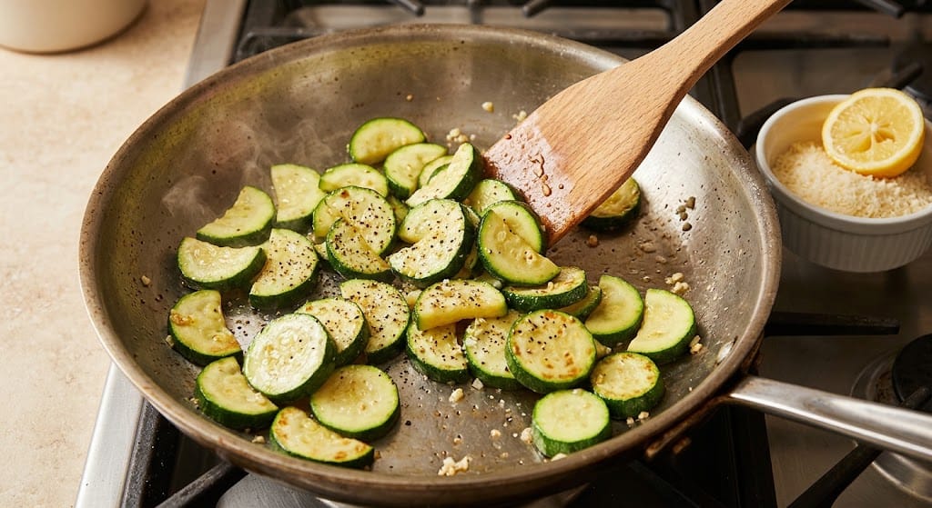 Garlic Butter Sauteed Zucchini