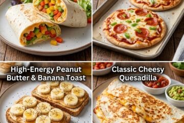 Loaded Veggie and Cheese Wrap - Quick Meal Ideas for 12-Year-Old Beginner