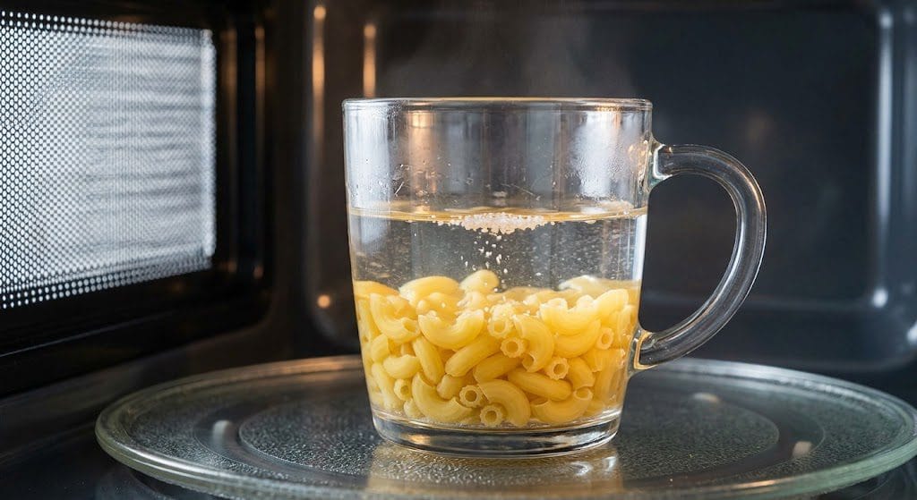Microwave Mug Mac and Cheese for simple quick meal ideas for 12-year-old beginners