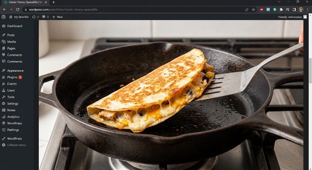 Flipping a golden crisp cheesy quesadilla in a pan for Simple & Quick Meal Ideas for 12-Year-Old Beginners